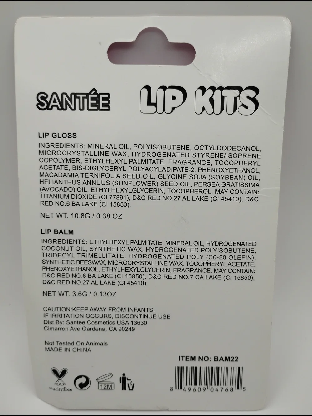Donuts Factory Pink Lip Kit - Lip Gloss & Lip Balm